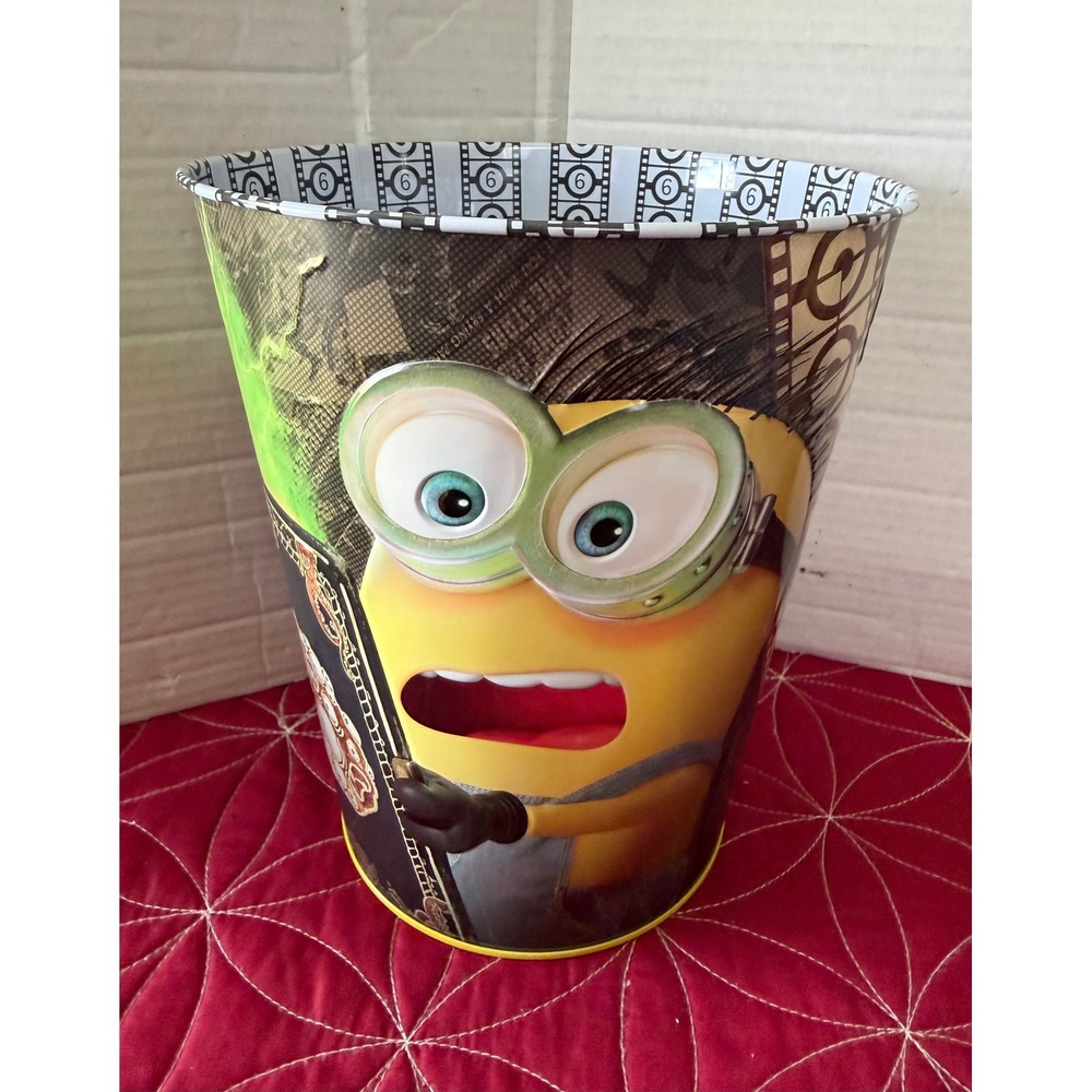 Illumination Minions & Monsters Metal Popcorn Bucket 130oz Snapco Universal Tin